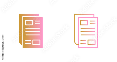 Newspaper Icon Design