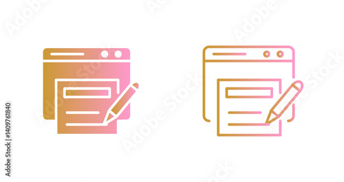 News Blog Icon Design