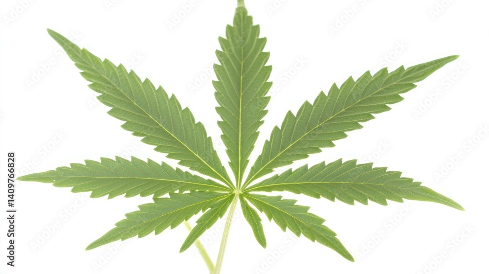 illuminating the intricate details of a vibrant green cannabis leaf against a pristine white canvas showcasing its unique patterns and medicinal properties with an artistic touch illuminating the intricate details of a vibrant green cannabis leaf against a pristine white canvas showcasing its unique patterns and medicinal properties with an artistic touch