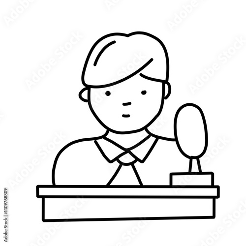 Vector set of news icons. Contains mass media icons