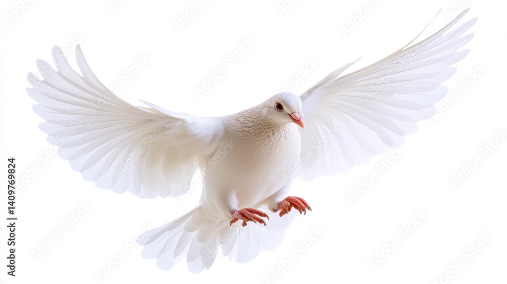 a pristine white dove gracefully soaring against a blank canvas symbolizing peace purity and freedom captured in a minimalist aesthetic offering a serene and ethereal visual experience a pristine white dove gracefully soaring against a blank canvas symbolizing peace purity and freedom captured in a minimalist aesthetic offering a serene and ethereal visual experience