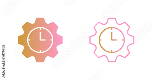 Time Allocation Icon Design