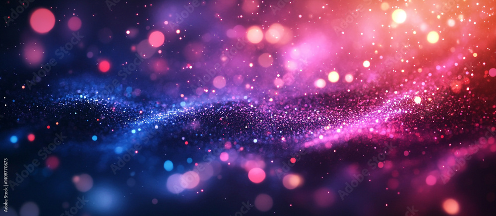Fototapeta premium abstract background with bokeh lights