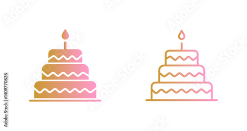Cake Topper Icon Design