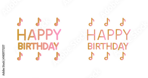 Happy Birthday Song Icon Design