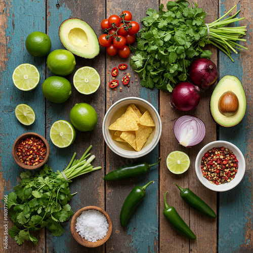 Mexican Food Ingredients Fl...