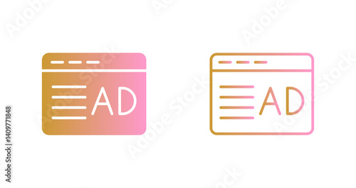 Ad Placement Icon Design