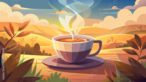 A cup of warm, milky coffee
Soft steam rising in morning light
Comfort brewed in every drop