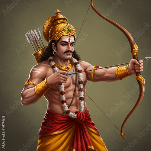 Powerful Hindu Warrior Deit...