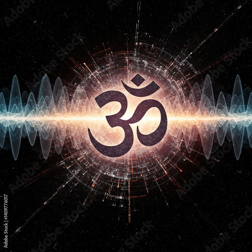 Spiritual Om Symbol Illustr...