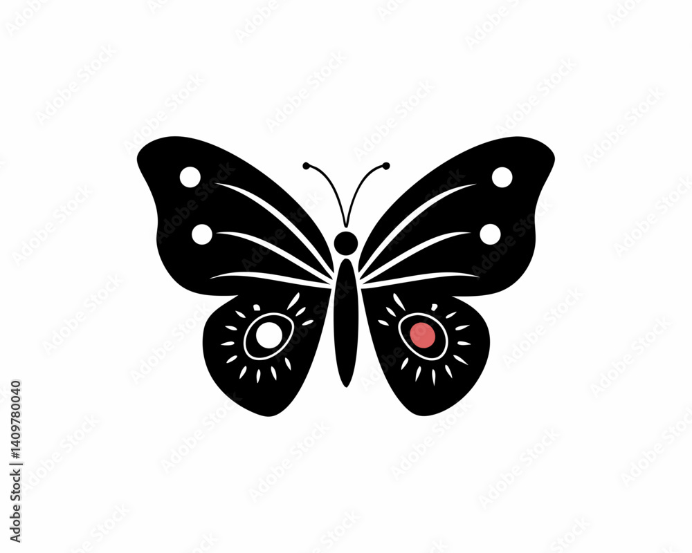 creative Silhouette butterfly Icon Vector Illustration creative Silhouette butterfly Icon Vector Illustration