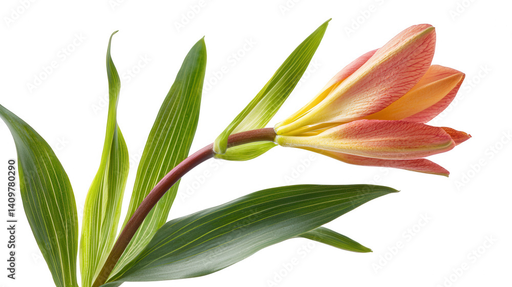 Obraz premium Elegant flower captured on a solid black background showcasing its delicate features and natural charm