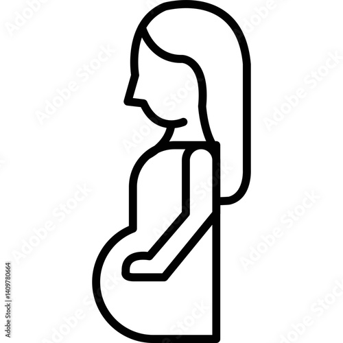 Pregnant Icon Vector Element