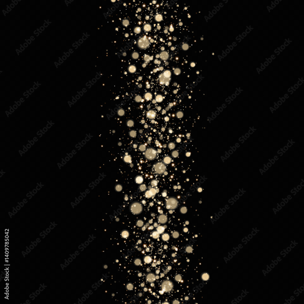 Fototapeta premium Dust sparks and stars shine with a special light. Christmas light effect. Glittering particles of magic dust.Vector sparkles on a transparent background.