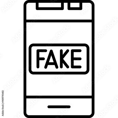 Fake News Icon Vector Element
