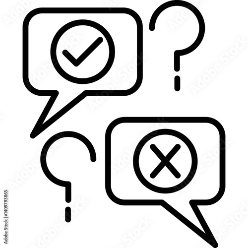 Confusion Icon Vector Element