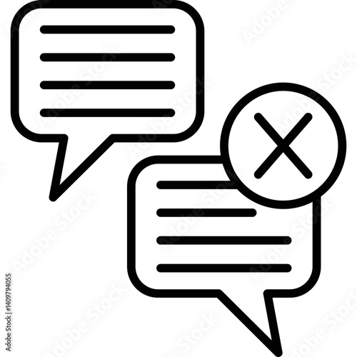 Dispute Icon Vector Element