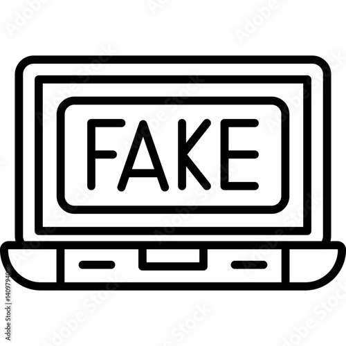 Fake News Icon Vector Element
