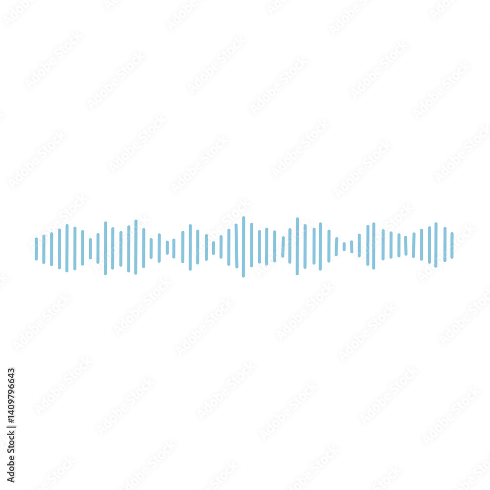Podcast sound waves and audio sound waves voice message recording, vector icon Podcast sound waves and audio sound waves voice message recording, vector icon
