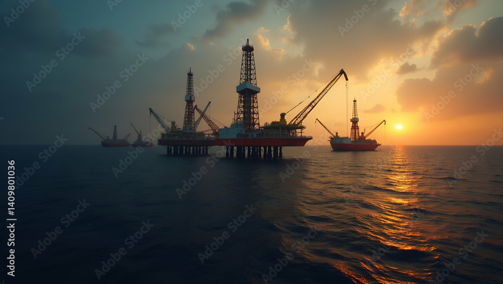 Obraz premium Comprehensive Analysis of Crude Oil Derivatives: Exploring Options, Futures, and Swaps for Risk Management and Market Capitalization in Photo Stock