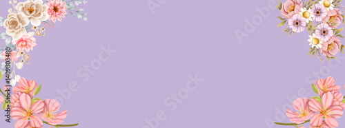 weeding  frame with flowers