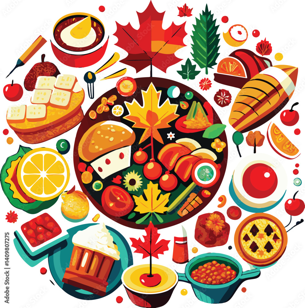 Fototapeta premium seamless background with sweets