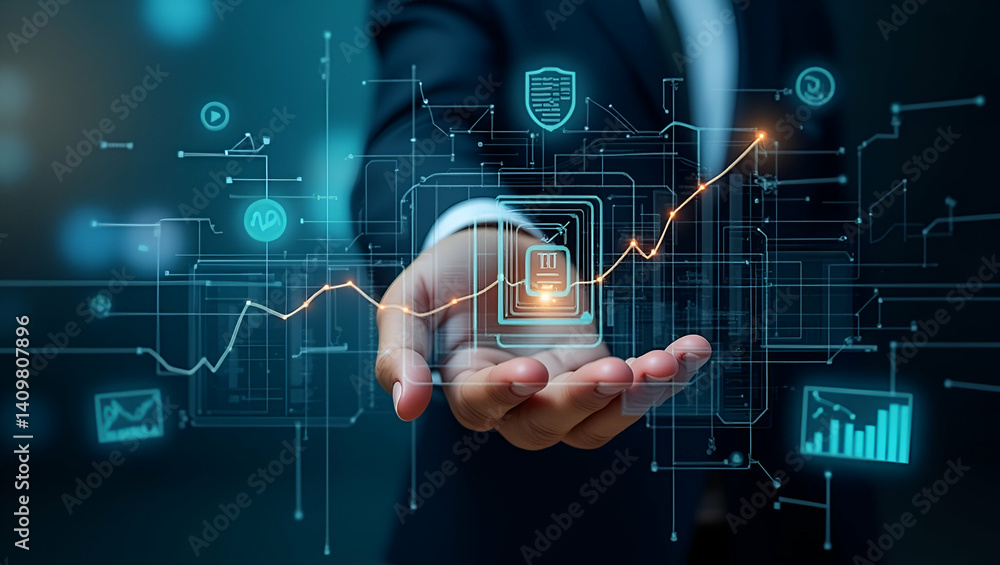 Advanced Financial Risk Management: Quantitative Models & Compliance Strategies to Mitigate Market Uncertainties - Stock Photo Concept Advanced Financial Risk Management: Quantitative Models & Compliance Strategies to Mitigate Market Uncertainties - Stock Photo Concept