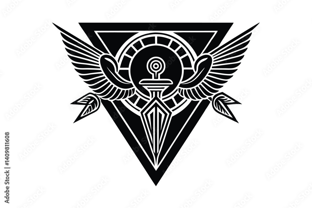 Obraz premium Minimalist Greek Signs – Tattoo & Design Pack