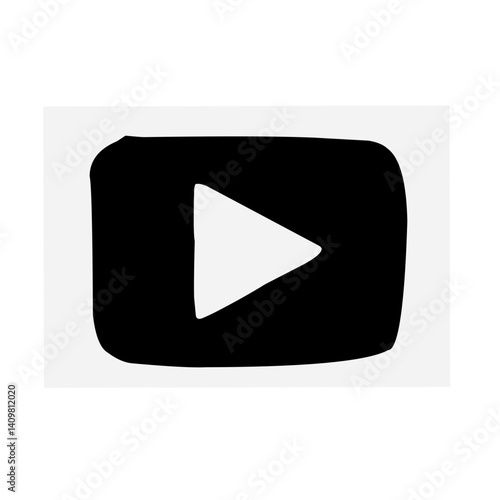 Play button icon vector se