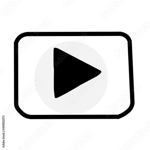 Play button icon vector se
