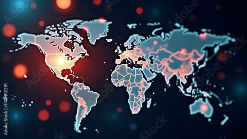Economic Sanctions Impact: Visual Data Overlays on Global Financial Systems, Market Disruption, and Policy Countermeasures - Empty Space for Text