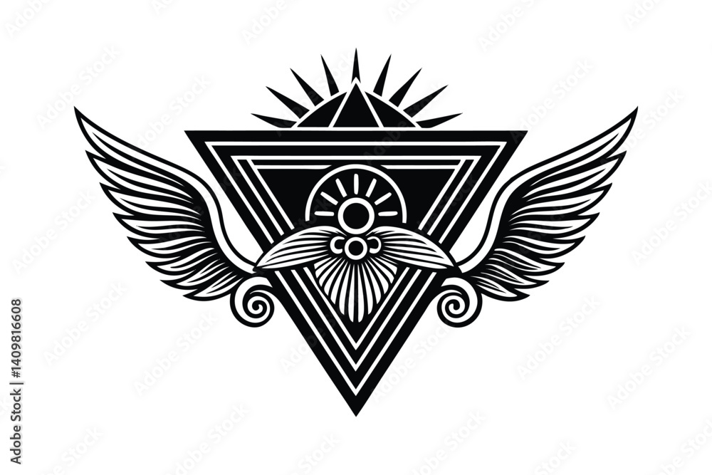 Obraz premium Minimalist Greek Signs – Tattoo & Design Pack