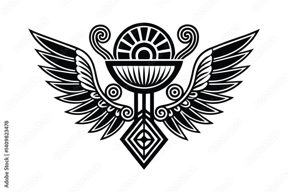 Fototapeta premium Minimalist Greek Signs – Tattoo & Design Pack