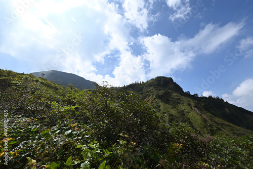 Climbing  Mount Naeba, Niigata, Japan