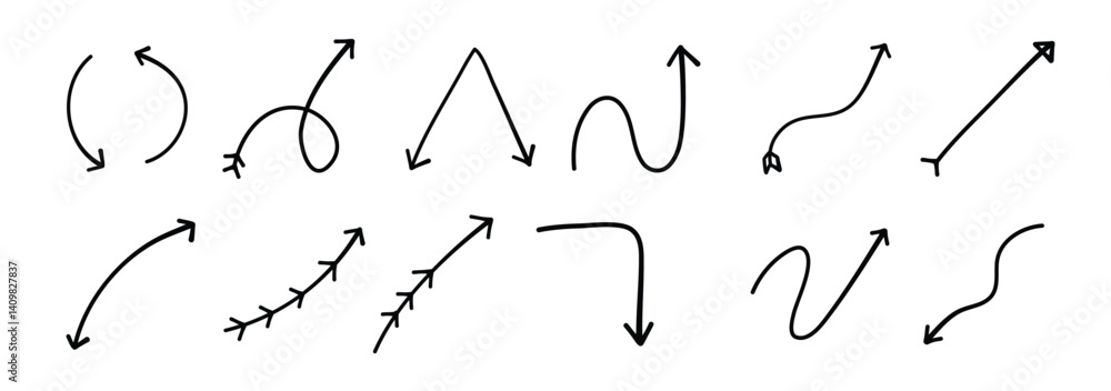 Set of Doodle Arrow Set of Doodle Arrow