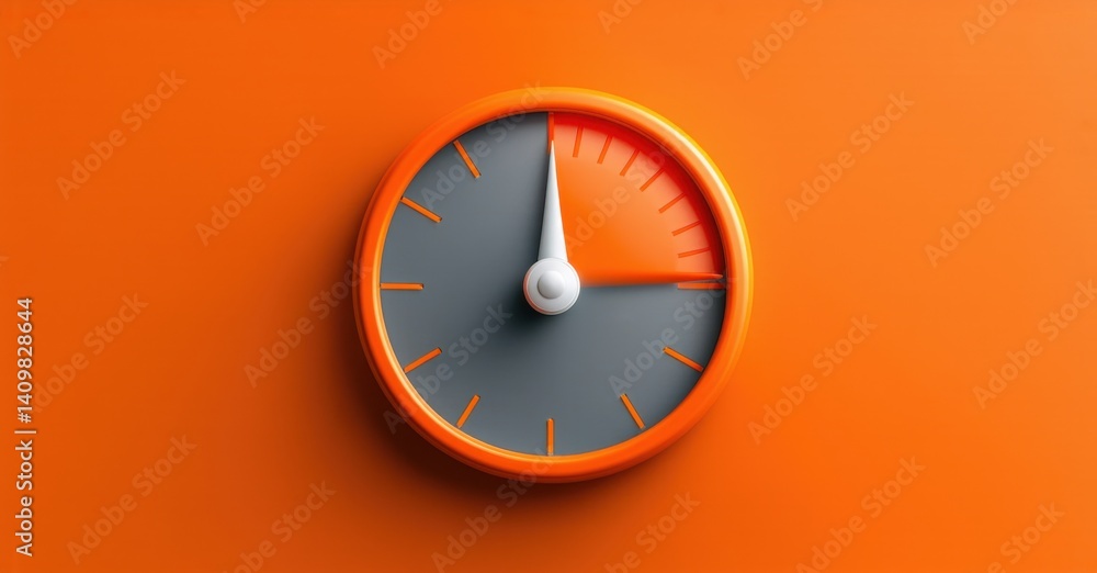 Glossy orange and gray wind speed and direction monitoring app icon with anemometer realistic detailed glossy style round square shape modern app icon bold vibrant colors