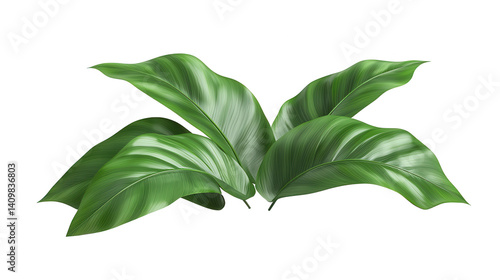 Lush and vibrant green leaf captured in detail showcasing natural texture and beauty in a fresh and organic setting