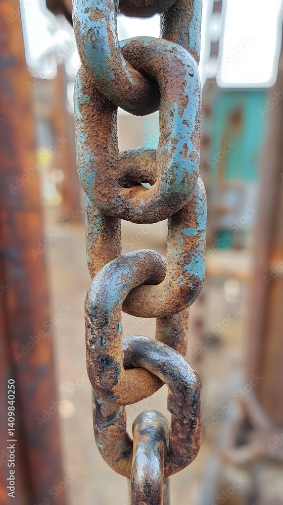 Rusty Chain Links Close Up Detail Texture Rusty Chain Links Close Up Detail Texture