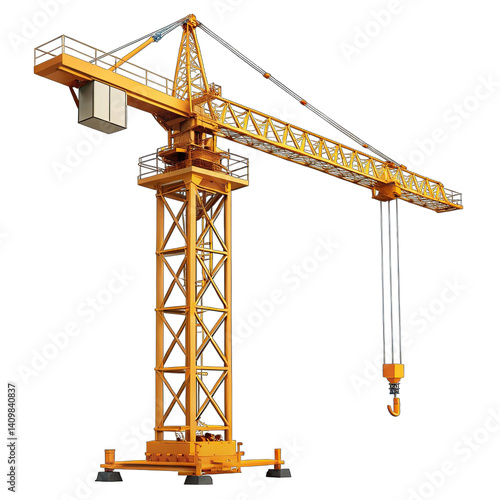 Obraz na płótnie crane on a white background w salonie