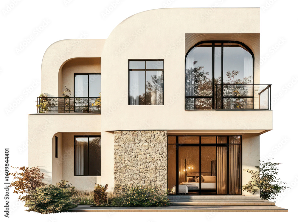 PNG Real contemporary suburb house architecture building residential.