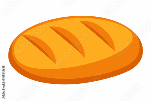 Loaf of bread isolated
