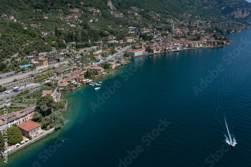 Scenic View of Lake Garda in Northern Italy
