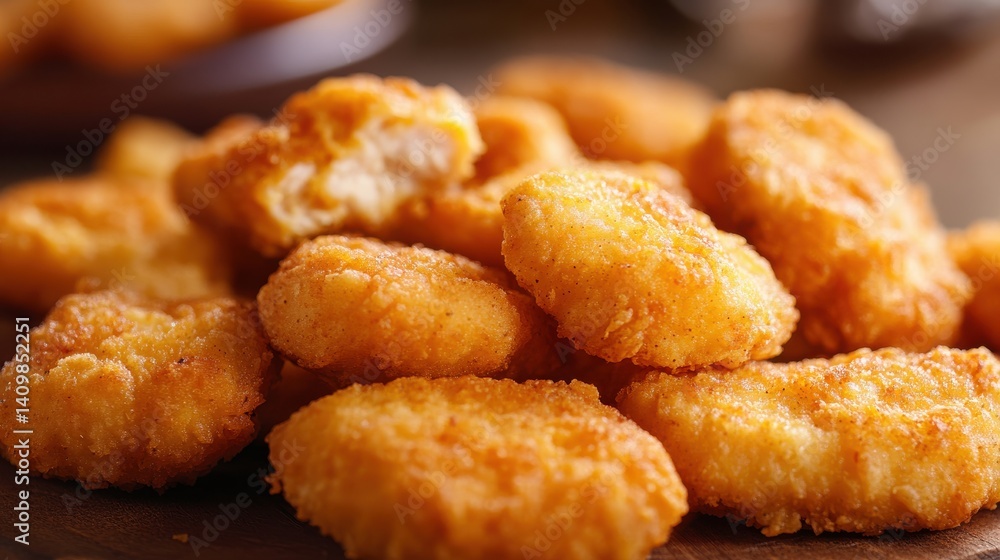 Closeup of chicken nuggets fast food background. Closeup of chicken nuggets fast food background.