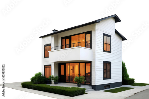 戸建住宅の建築イラスト、外観パース