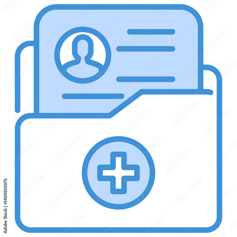 Fototapeta premium Medical Record Icon