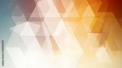 colorful gradient triangular abstract background, abstract polygonal pattern, concept of business background with cream geometric shape gradient low poly design