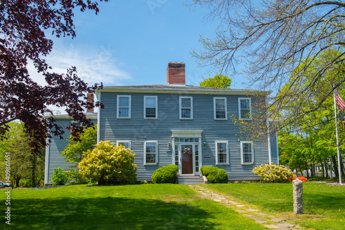 Obraz na płótnie Historic residential building at 359 Country Way in town center of Scituate, Massachusetts MA, USA. w salonie