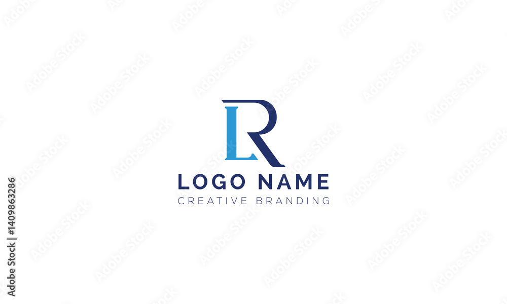 Minimalist LR Logo for Branding and Identity. Minimalist LR Logo for Branding and Identity.