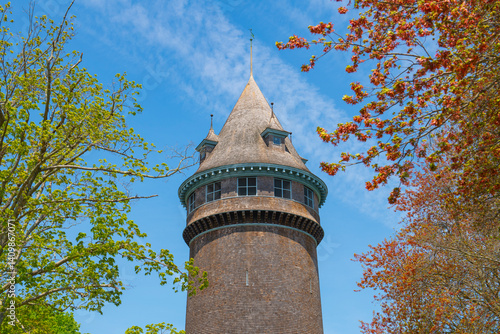 Obraz na płótnie Lawson Tower is a historic tower built in1902 at 330 First Parish Road in historic town center of Scituate, Massachusetts MA, USA. w salonie