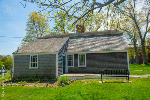 Obraz na płótnie Cudworth House was built in 1797 at 317 First Parish Street in town center of Scituate, Massachusetts MA, USA. w salonie